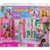  Barbie-Maison de vacances-Coffret et poupée, 4 zones et 11 accessoires, Décor 4 zones et 11 accessoires, 3 an(s)