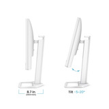 BenQ EW2790U Premium 27" 4K Ultra HD Moniteur Blanc, 3x HDMI, 2x USB-C, 3x USB-A, 68,6 cm (27"), 3840 x 2160 pixels, 4K Ultra HD, LED, 5 ms, Blanc
