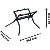 Bosch Table de transport et de travail GTA 571 Professional, Table de travail Noir