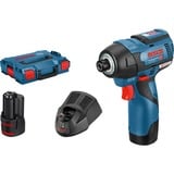 Bosch Visseuse à chocs sans fil GDR 12V-110 Professional Bleu/Noir, Douille à choc, Noir, Bleu, 1/4", 3100 tr/min, 110 N·m, 1200 tr/min