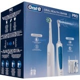 Braun Idropulsore Health Center Adulte Brosse à dents rotative oscillante Bleu, Blanc, Soins buccaux Blanc, Adulte, Brosse à dents rotative oscillante, Bleu, Blanc, 2 min, 30 sec, Blanc, Rond