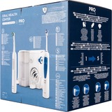 Braun Idropulsore Health Center Adulte Brosse à dents rotative oscillante Bleu, Blanc, Soins buccaux Blanc, Adulte, Brosse à dents rotative oscillante, Bleu, Blanc, 2 min, 30 sec, Blanc, Rond