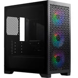 Cooler Master  boîtier mini tower Noir | 1x USB-A | 1x USB-C | RGB | Verre Trempé