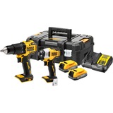 DEWALT Jeu de marteaux sans fil Dewa DCD709+DCF809, Perceuse à percussion Jaune/Noir