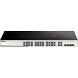 D-Link DGS-1210-28 Géré L2/L2+ 1U Noir, Switch Géré, L2/L2+, Full duplex, Grille de montage, 1U