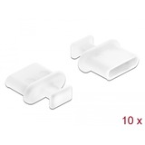 DeLOCK 64094 cache-poussière pour port 10 pièce(s) USB Type-C, Capuchon protecteur Blanc, USB Type-C, Blanc, 9,8 mm, 10,5 mm, 4 mm, 10 pièce(s)