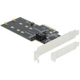 DeLOCK 90499 carte et adaptateur d'interfaces Interne M.2, SATA, Carte d'interface PCIe, M.2, SATA, 6 Gbit/s, SATA