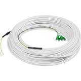 Digitus Câble FTTH Drop, monomode, 4 fibres, 4 LC/APC Blanc