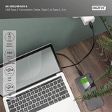 Digitus Câble de connexion USB 2.0 USB-A > USB-C Noir