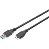 Digitus Câble de connexion USB 3.2 Gen 1 USB-A > Micro USB-B Noir