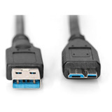 Digitus Câble de connexion USB 3.2 Gen 1 USB-A > Micro USB-B Noir