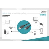 Digitus Câble de connexion USB 3.2 Gen 1 USB-A > Micro USB-B Noir