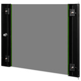 Digitus Porte avant en verre pour armoire murale 19" 9U série Unique, Panneau avant Noir