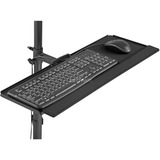 Digitus Poste de travail mobile avec réglage en hauteur, Table de travail Noir