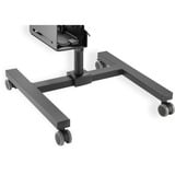 Digitus Poste de travail mobile avec réglage en hauteur, Table de travail Noir