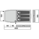 Easy Camp Tente tunnel Hemsedal 3 Vert olive