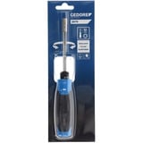GEDORE Tournevis à cliquet SilentGEAR 1/4" Noir/Bleu