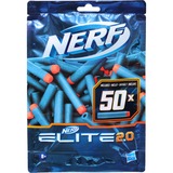 Hasbro Elite 2.0 Recharge de 50 fléchettes, NERF Gun Bleu/Orange, Remplir, 8 an(s), 50 pièce(s), Bleu, Orange