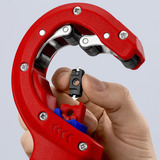 KNIPEX 90 23 02 BK, Coupe-tube Rouge/Bleu