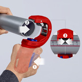 KNIPEX 90 23 02 BK, Coupe-tube Rouge/Bleu