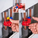 KNIPEX Coupe-tube TubiX S Rouge