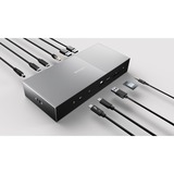 Kensington SD5000T5 EQ Station d’accueil Thunderbolt 5 avec Triple sortie vidéo 4K et alimentation PD 140 W, Station d'accueil Gris, Avec fil, Thunderbolt 5, 140 W, 3,5 mm, 10,100,1000,2500 Mbit/s, Noir, Gris