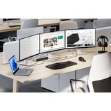 Kensington SD5000T5 EQ Station d’accueil Thunderbolt 5 avec Triple sortie vidéo 4K et alimentation PD 140 W, Station d'accueil Gris, Avec fil, Thunderbolt 5, 140 W, 3,5 mm, 10,100,1000,2500 Mbit/s, Noir, Gris