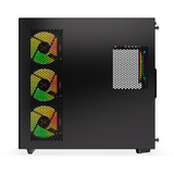 Krux Empero boîtier midi tower Noir | 2x USB-A | 1x USB-C | RGB | Verre Trempé