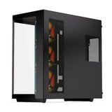Krux  boîtier midi tower Noir | 2x USB-A | 1x USB-C | RGB | Verre Trempé