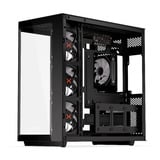 Krux  boîtier midi tower Noir | 2x USB-A | 1x USB-C | RGB | Verre Trempé