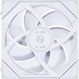 Lian Li 14RTLLCD1W, Ventilateur de boîtier Blanc
