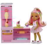 MGA Entertainment Rainbow High Little Dessert Shop with Kandy Playset, Figurine Rainbow High Little Dessert Shop with Kandy Playset, Poupée mannequin, Femelle, 4 an(s), 140 mm, Multicolore