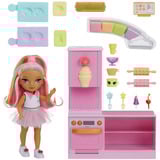 MGA Entertainment Rainbow High Little Dessert Shop with Kandy Playset, Figurine Rainbow High Little Dessert Shop with Kandy Playset, Poupée mannequin, Femelle, 4 an(s), 140 mm, Multicolore