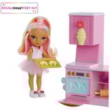 MGA Entertainment Rainbow High Little Dessert Shop with Kandy Playset, Figurine Rainbow High Little Dessert Shop with Kandy Playset, Poupée mannequin, Femelle, 4 an(s), 140 mm, Multicolore