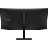 OMEN Écran gamer incurvé WQHD 165 Hz OMEN 34 pouces - OMEN 34c 34" Moniteur gaming Noir, 1x DisplayPort, 2x HDMI, 165 Hz, OMEN by HP Écran gamer incurvé WQHD 165 Hz OMEN 34 pouces - OMEN 34c, 86,4 cm (34"), 3440 x 1440 pixels, Wide Quad HD, LCD, 1 ms, Noir
