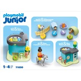 PLAYMOBIL Junior - Pension pour animaux avec distributeur de nourriture, Jouets de construction 71690