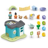PLAYMOBIL Junior - Pension pour animaux avec distributeur de nourriture, Jouets de construction 71690