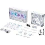 Phanteks D30-120 PWM Regular ventilateur de boîtier RGB  Blanc, 120 x 120 x 30 mm, 1 pièce, connecteur de ventilateur PWM à 4 broches