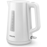Philips 3000 series Bouilloire en plastique, 1,7 l, couvercle à ressort, voyant Blanc, 1,7 l, couvercle à ressort, voyant, 1,7 L, 2200 W, Blanc, Plastique, Indicateur de niveau d'eau, Sans fil