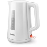 Philips 3000 series Bouilloire en plastique, 1,7 l, couvercle à ressort, voyant Blanc, 1,7 l, couvercle à ressort, voyant, 1,7 L, 2200 W, Blanc, Plastique, Indicateur de niveau d'eau, Sans fil