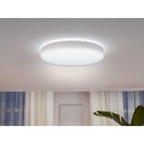 Philips Hue Plafonnier de grande taille Enrave, Lumière LED Blanc, Philips Hue White ambiance Plafonnier de grande taille Enrave, Éclairage de plafond intelligent, Bluetooth, Blanc, LED, Métal, Ampoule(s) non remplaçable(s)