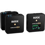 Rode Microphones Wireless GO II, Micro Noir, Microphone portatif, Récepteur sac à dos, Émetteur de poche