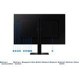 Samsung S60UD écran plat de PC 68,6 cm (27") 2560 x 1440 pixels Quad HD LCD Noir Moniteur Noir, 1x DisplayPort, 1x HDMI, 1x USB-C, 3x USB-A, 1x RJ-45, 68,6 cm (27"), 2560 x 1440 pixels, Quad HD, LCD, 5 ms, Noir