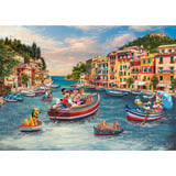 Schmidt Spiele Thomas Kinkade Studios : Disney - Mickey et Minnie en Italie, Puzzle 