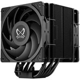 Scythe Mugen 6 Dual Fan Black Edition, Refroidisseur CPU Noir, Connecteur de ventilateur PWM à 4 broches