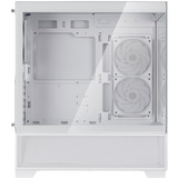 SilverStone  boîtier midi tower Blanc | 2x USB-A | 1x USB-C | RGB | Window