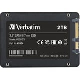 Verbatim Vi550 S3 2 To 2.5" Série ATA III SSD Noir, 2 To, 2.5", 550 Mo/s, 6 Gbit/s