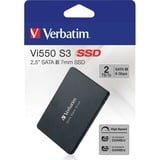 Verbatim Vi550 S3 2 To 2.5" Série ATA III SSD Noir, 2 To, 2.5", 550 Mo/s, 6 Gbit/s