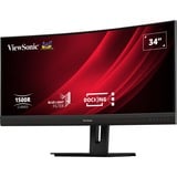 ViewSonic VG3456C écran plat de PC 86,4 cm (34") 3440 x 1440 pixels UltraWide Quad HD LED Noir Moniteur incurvé Noir (Mat), 1x DisplayPort, 2x HDMI, 1x USB-C, 4x USB-A, 1x RJ-45, 86,4 cm (34"), 3440 x 1440 pixels, UltraWide Quad HD, LED, 5 ms, Noir