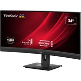 ViewSonic VG3456C écran plat de PC 86,4 cm (34") 3440 x 1440 pixels UltraWide Quad HD LED Noir Moniteur incurvé  Noir (Mat), 86,4 cm (34"), 3440 x 1440 pixels, UltraWide Quad HD, LED, 5 ms, Noir
